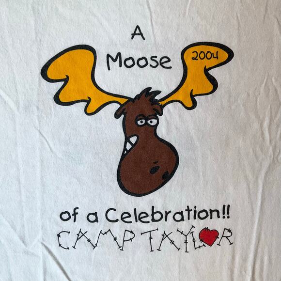 Hanes Men’s Short Sleeve T-shirt size M (38-40), White, Celebration Camp Taylor - Picture 9 of 10